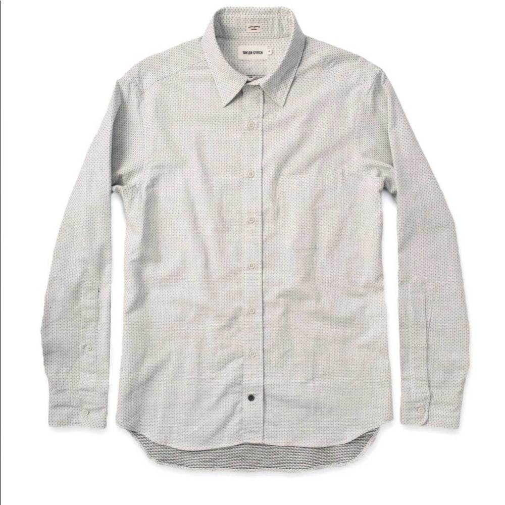 Taylor Stitch - The California - Navy Jacquard Dot
